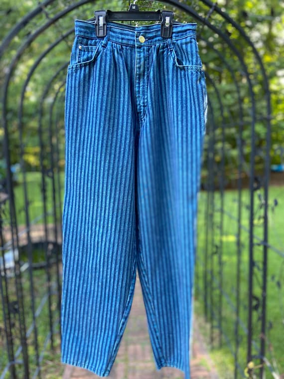 Vintage 80's Striped Gitano Jeans - image 1