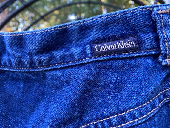 80s Calvin Klein Denim Skirt - image 1