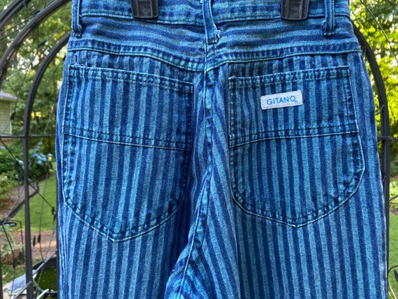 Vintage 80's Striped Gitano Jeans - image 4