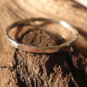 silver ring forged