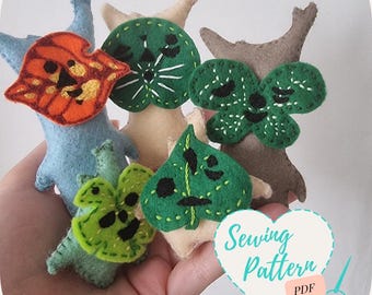 Korok Sewing Pattern Digital Tutorial Makar Mask Template Cosplay DIY Hand Sew Plush