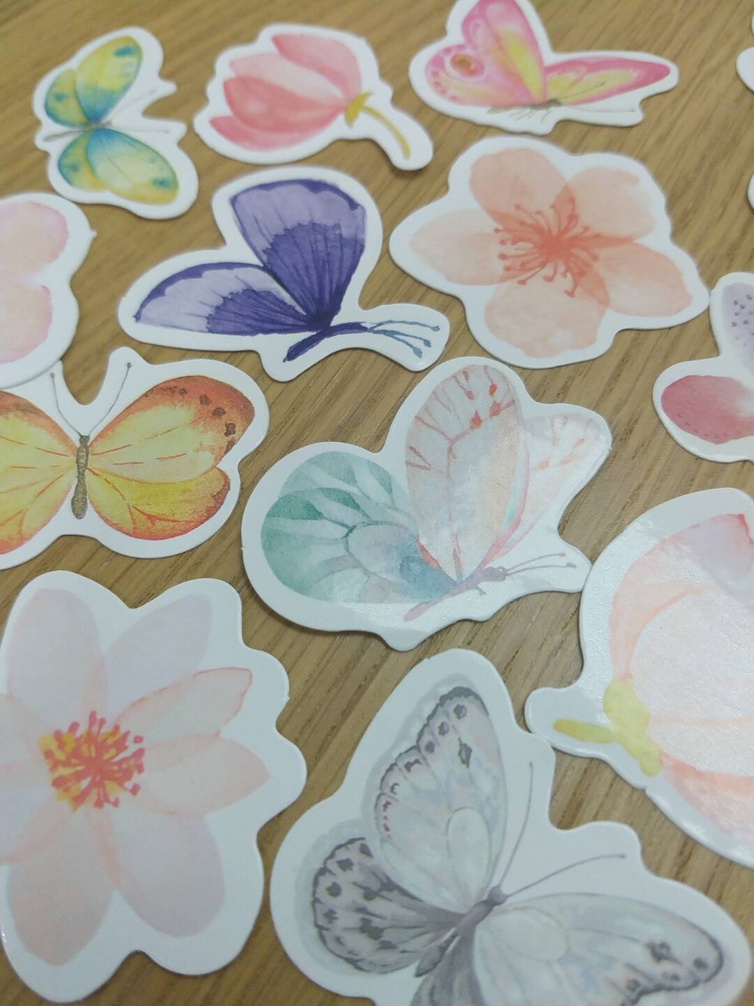 Flowers and Butterfly Sticker Pack 20 Different - Etsy