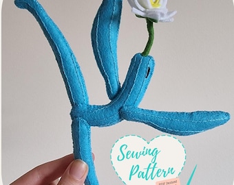 Tutorial de padrão de costura à mão de pelúcia Lunatender Cactus FFXIV enfeite de feltro para jogos FF14 pelúcia faça você mesmo fácil costure o seu próprio