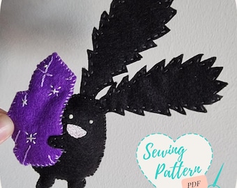 FFXIV Spriggan Padrão de costura à mão de pelúcia Ornamento de feltro para jogos de pelúcia DIY Costure seu próprio