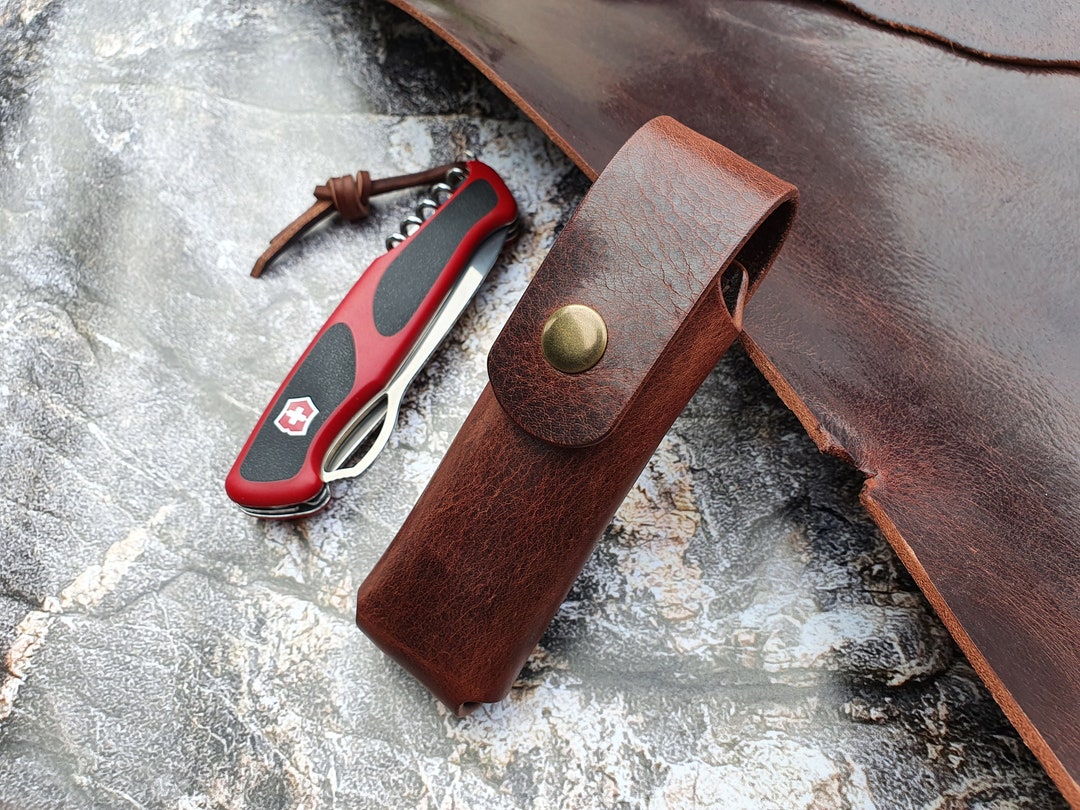 Leather Belt Pouch Case for Victorinox Ranger Grip 61 79 Handmade
