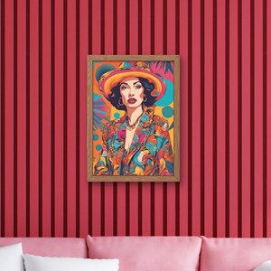 Download digital abstrato maximalista | Arte de parede boho | Arte de parede colorida | Decoração de dopamina | Decoração de casa eclética vibrante e brilhante | Arte de bar
