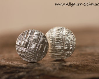 6 mm 925er Silberohrstecker 925 Silber Ohrstecker, Ohrringe, Herren und Damen Ohrstecker, runde Ohrstecker