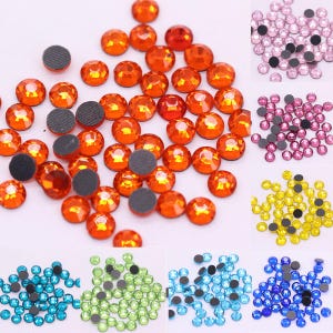Hotfix Rhinestones: DMC Iron On Crystal Embellishments - Multi Color Glass
