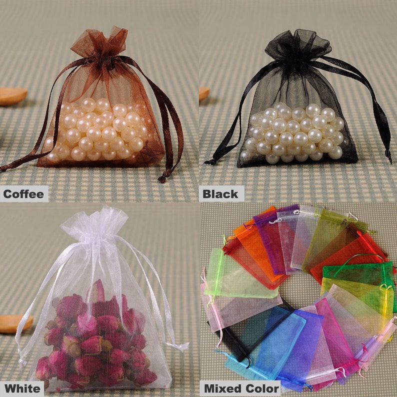 Organza Gift Bags Jewelry Pouch Drawstring Sheer Organza Bags Etsy