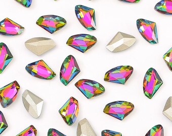 Galactic Kristall Fancy Stein wies zurück Strass facettierten Edelstein für die Schmuckherstellung Bling Verschönerung