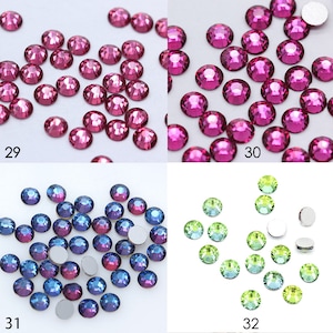1440 piezas de diamantes de imitación de vidrio con parte trasera plana: adornos brillantes, 2-5 mm imagen 9