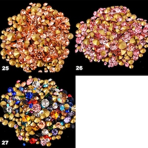 200pcs Mixed Size Rhinestone Pointed Back Crystals Jewelry Repairing Crystal Beads Chaton 3 Grams 1mm 2mm 3mm 4mm 5mm Bling Embellishments zdjęcie 9