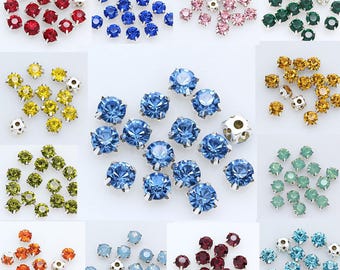 5mm Sew On Rhinestone Crystals: 100pcs Bling Embellishments