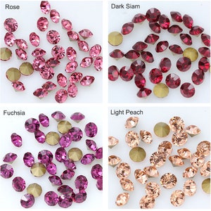 Chatons Strasssteine Bling Verzierungen Glas Kristall Lose Perlen 1mm 2mm 3mm 4mm 5mm Bild 6