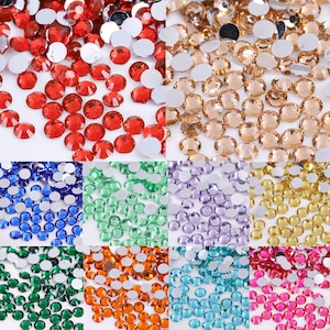 5000pcs Resin Flat Back Rhinestones: DIY Bling Embellishments, 2-6mm