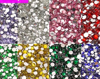 Mischgröße Harz Flache Rückseite Strass Kristall Perlen DIY Bling Verzierungen 15 Gramm