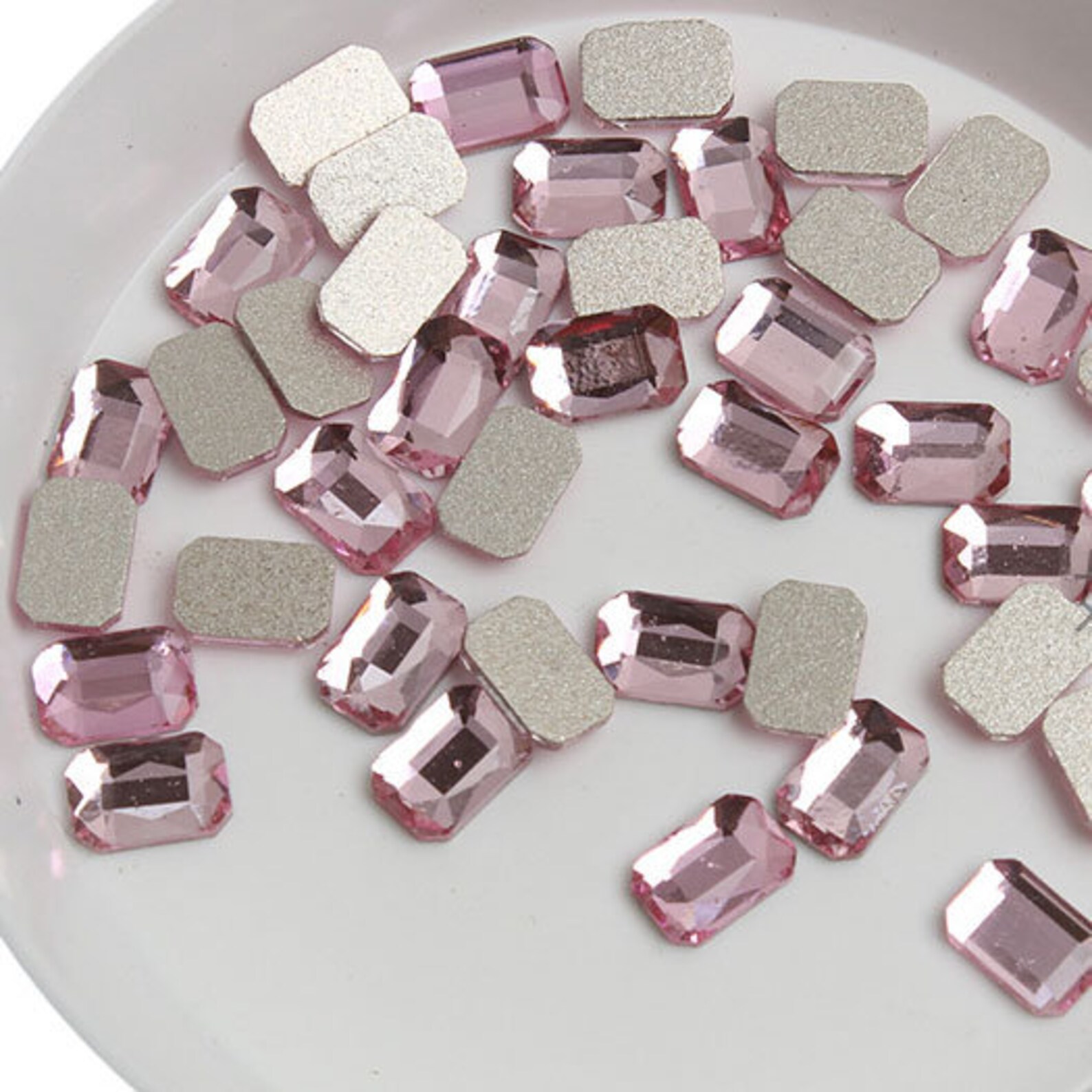 Rectangle Rhinestone Pattern Rectangle Rhinestone Flatback: Crystal Bling Embellishments for Nail ...