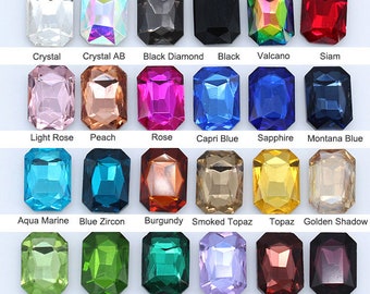 40Pcs Mixed Faceted Oval Acrylic Rhinestone Point Back Random 8x10mm 40Pcs Mixed Faceted Oval Acrylic Rhinestone Point Back Random 8x10mm