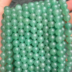 Green Aventurine Gemstone Beads: Round Crystal for Jewelry Making