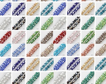 Aurora Borealis Faceted Glass Beads: AB Color Crystal Jewelry Making