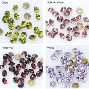 Chatons Strasssteine Bling Verzierungen Glas Kristall Lose Perlen 1mm 2mm 3mm 4mm 5mm Bild 9