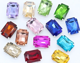 40Pcs Mixed Faceted Oval Acrylic Rhinestone Point Back Random 8x10mm 40Pcs Mixed Faceted Oval Acrylic Rhinestone Point Back Random 8x10mm