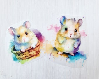 Bügelbild Hamster Bügelmotiv Patch Transfer iron on Haustier