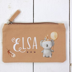 Cosmetic bag cotton cosmetic bag zipper bag pencil case unprinted uni image 9