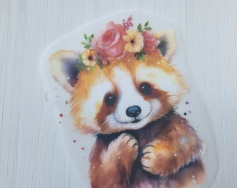 Bügelbild Roter Panda Bügelmotiv Patch Transfer iron on niedlich Pandabär