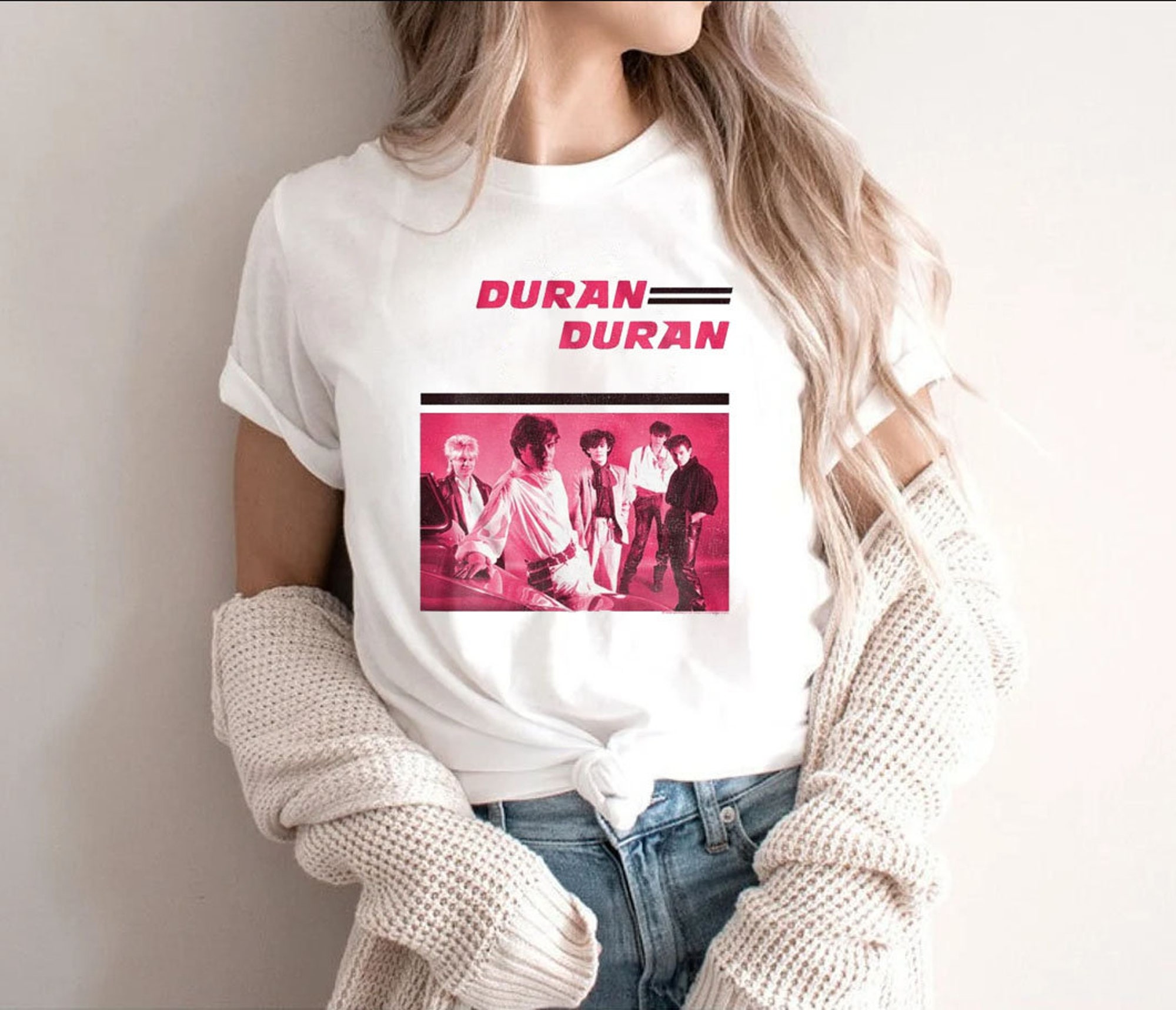 Discover Duran Duran Pink Duran T-Shirt