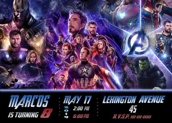 Avengers End Gameavengers End Game Invitationinvitation Etsy - etsy avengers end game test roblox Avengers End Gameavengers End Game Invitationinvitation Etsy - avengers end game test roblox