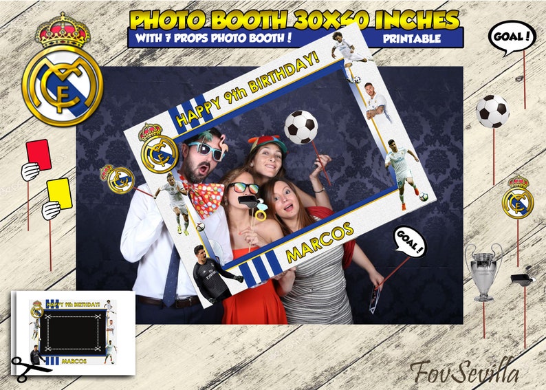 jpg De CumpleañosComuniónImprimible Photocall Selfie Real MadridMarco zMUpjLGSVq
