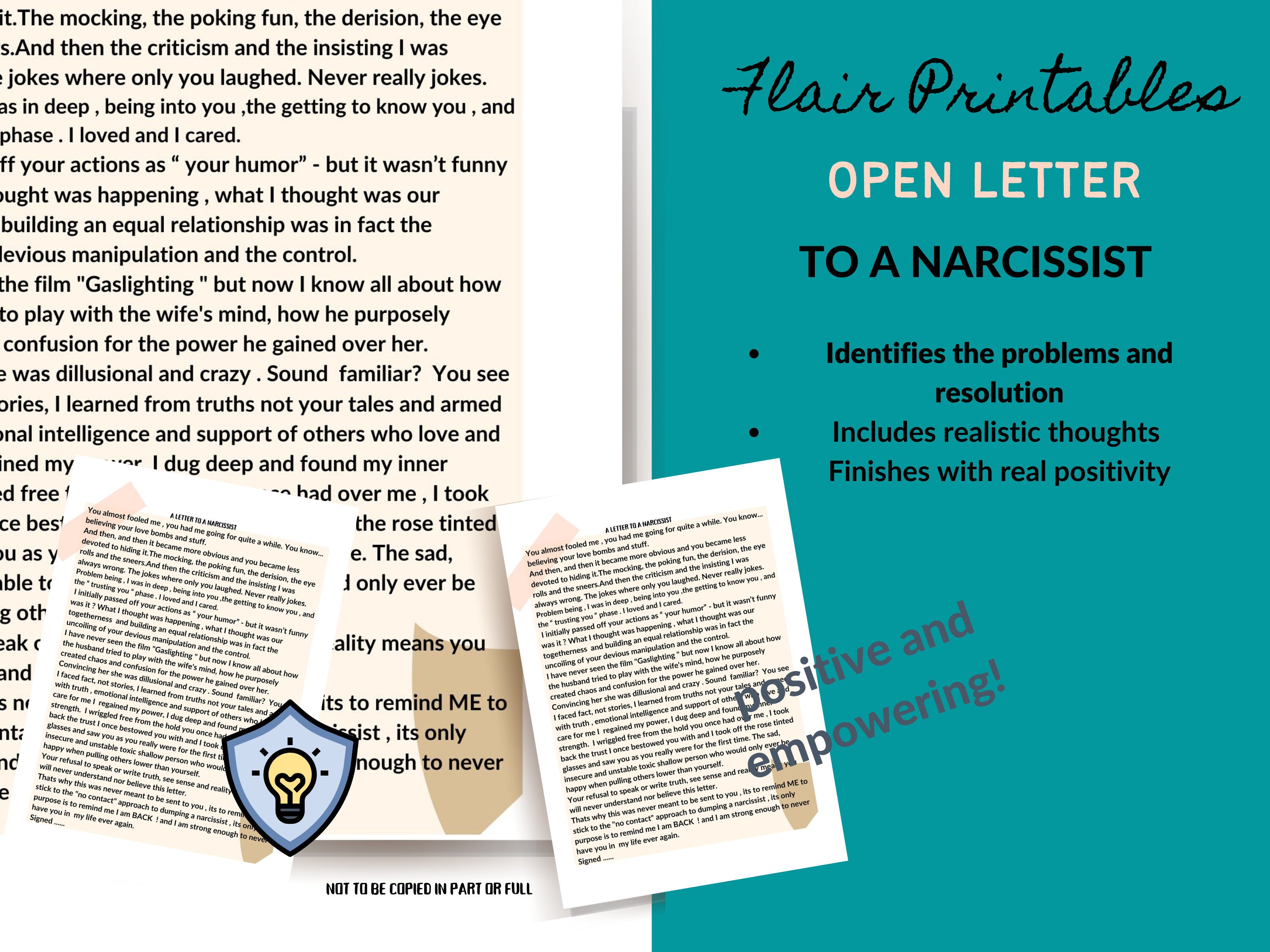 Letter To Narcissist Partner Divorce Breakup Letter Etsy letter-to-narcissist-partner-divorce-breakup-letter-etsy