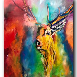 Schilderij &quot;in de mist II&quot; (120 cm x 140 cm)