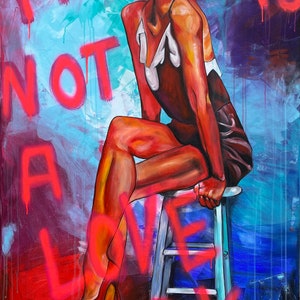 to nie jest historia miłosna - 100 cm x 160 cm