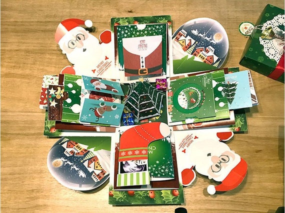 Ebg 1515cm Christmas Tree Explosion Album Box Christmas Etsy
