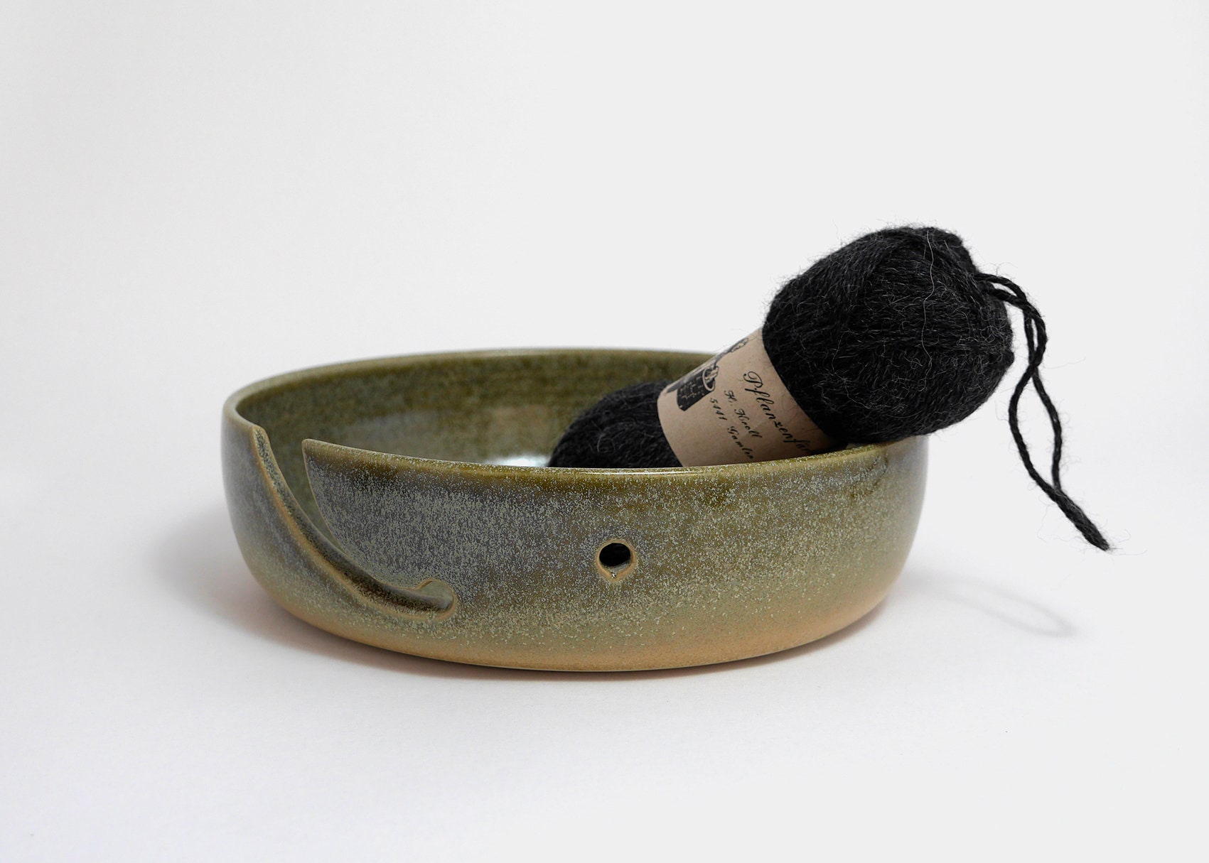 Yarn bowl wool bowl flat shape Etsy