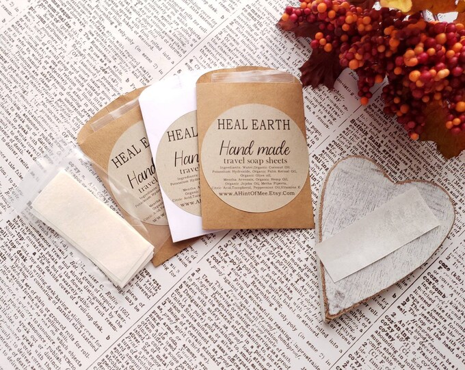 Dissolvable Hand Soap Soap Sheetsnatural Hand Soaptravel