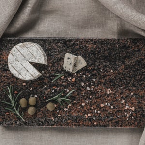 Serving board Cheese board Cutting board Serving Platter Platter Board Cooking gift Kitchen decor natural stone board housewarming Granite