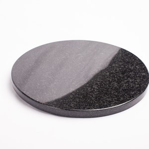 Round cutting board Serving board Platter Cooking gift Kitchen decor Cheese board Black granite board Chopping board Platter board Tray