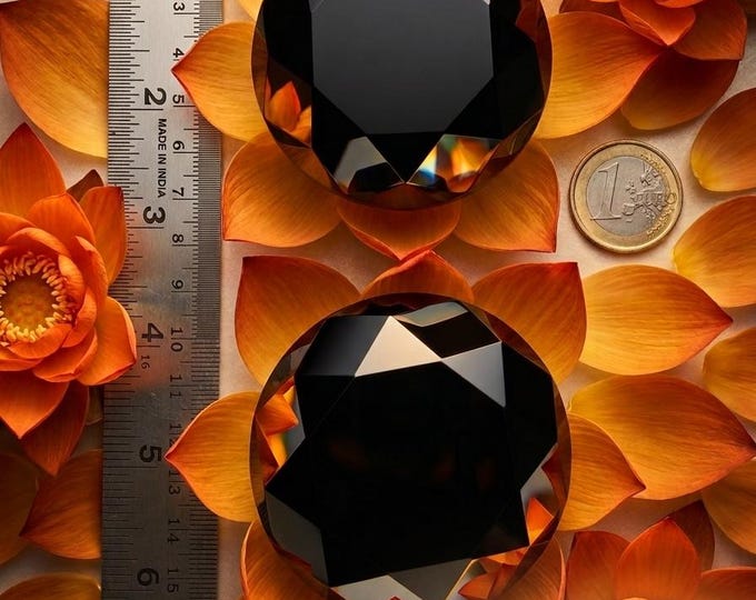 Featured listing image: 64)Beautiful black obsidian round extractor. 100 to 1345grams.