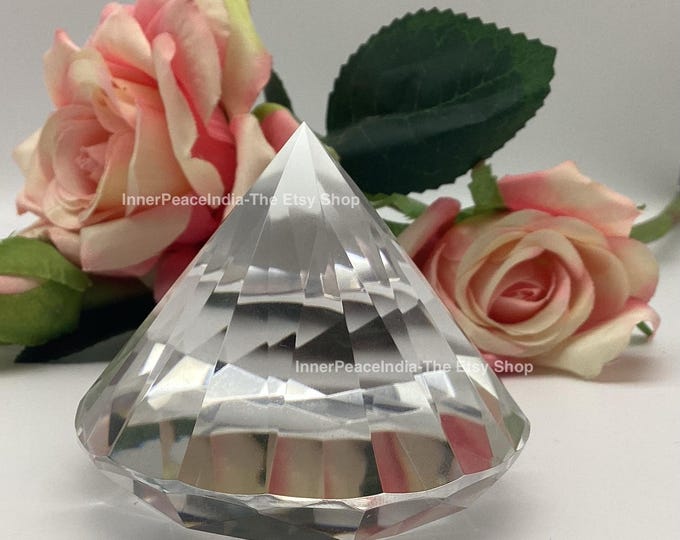 Featured listing image: 21D) Beautiful Clear Quartz, Inner Peace India Crystal Extractor / Diamond.273grams. Best quality