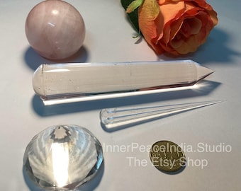 20G) Amazing deal- Beautiful Clear Quartz, Inner Peace Crystal Laser, disintegrator, extractor and rose quartz activator. Super Saver deal