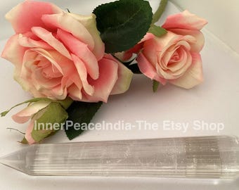 6) Beautiful Clear Quartz, Inner Peace Crystal Laser, weight  220gram, length 18cms or 7inches. 36 facets