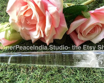 11) Beautiful Clear Quartz, Inner Peace Crystal Laser, weight 142 gram, length 17cms or 6.75inches. 24 facets