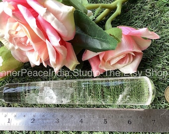 9) Beautiful Clear Quartz, Healing Crystal Laser, weight 235 gram, length 17.5cms or 7inches. 24 facets