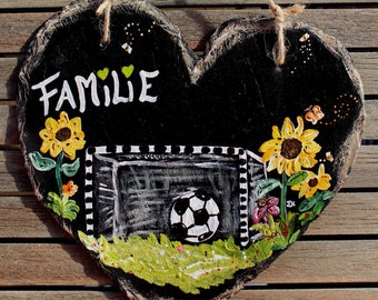 Door Sign Heart Football