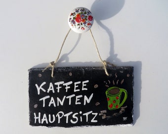 Kaffee Schieferschild