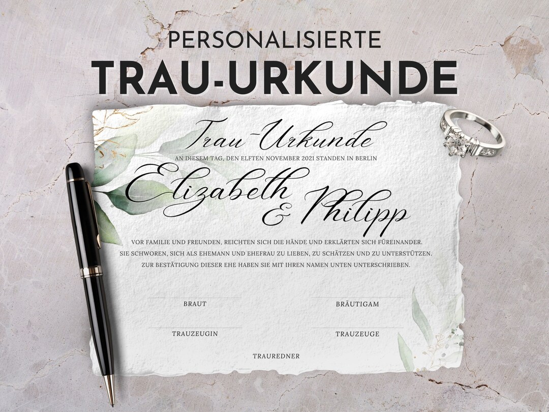 Personalized Wedding Certificate, Marriage Certificate Free Wedding