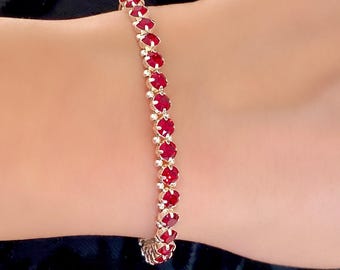 Austrian Crystal Tennis Bracelet, Sterling Silver Findings, Choose Colour